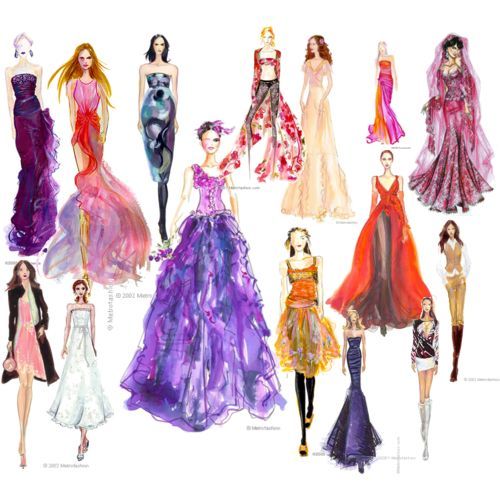 dress designs sketches. sketches of dresses. fashion